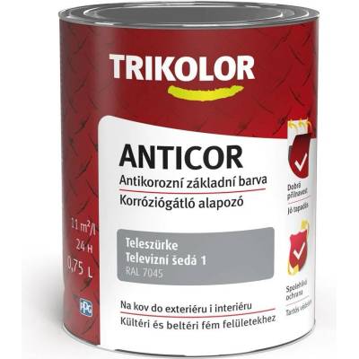 Tricolor anticor Antikorozní základní barva na kov 9 l Červená