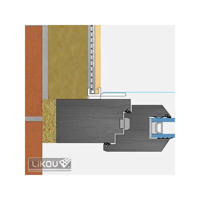LIKOV s.r.o. Lišta okenní začišťovací 9 mm LS-VH 09/2400/VERTEX (bal. 48 m)