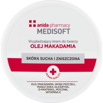 Anida Medisoft vyhlazující krém na obličej s makadamiovým olejem 100 ml