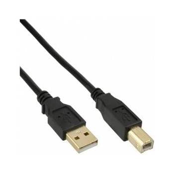 MicroConnect USB2.0 A-B 3m M-M Goldplated Black