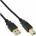 MicroConnect USB2.0 A-B 3m M-M Goldplated Black