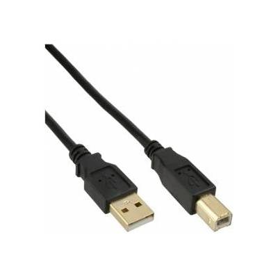 MicroConnect USB2.0 A-B 3m M-M Goldplated Black