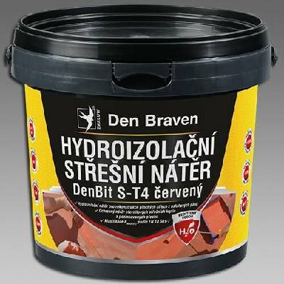 Střešní hydroizolační nátěr DenBit S-T4 červený - 12 kg