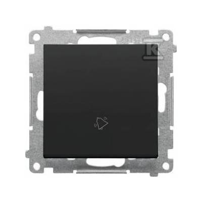 Simon 55 Bell Button (Module) 10 AX, 250 V~, Quick Connector Matt Black TD1.01/149