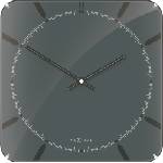 NeXtime Стенен часовник Michael Square Dome сив (3173)