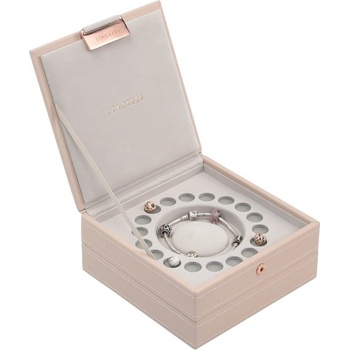 Stackers Ковчеже за гривни и накити Stackers двойно светлорозово (73888)