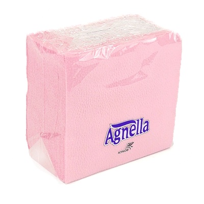 Agnella Агнела салфетки розови 50бр 1пласт (4434567-33)