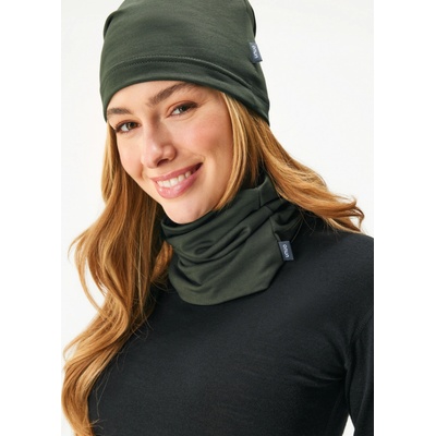 Unuo dámská čepice z teplákoviny Homeless khaki