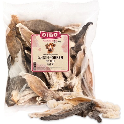 DIBO králičie uši so srsťou 2 × 250 g
