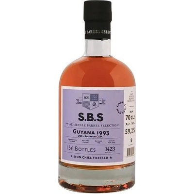 S.B.S. Guyana 1993 UDS Bourbon Cask 59,2% 0,7 l (holá láhev)