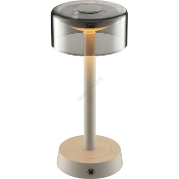 Brilliant - LED димируема акумулаторна настолна лампа с докосване RAZOR LED/2, 5W/5V 2700K IP44 сива (BI0299)