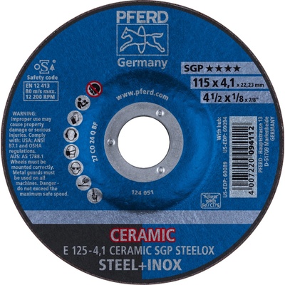 Pferd Brúsny kotúč 125 x 4,1 x 22,23 mm 4007220094112