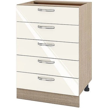 Image 1 of ИРИМ Долен кухненски шкаф Сити МФ-Крийм гланц-11-29 60 см