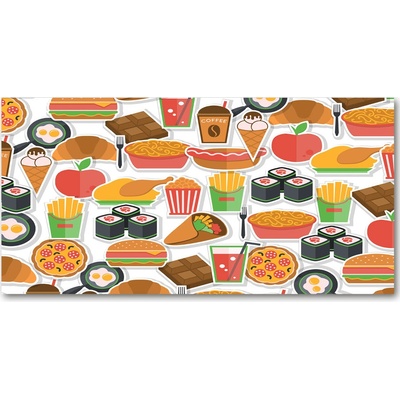 Foto obraz sklenený horizontálny Fast food 100x50 cm