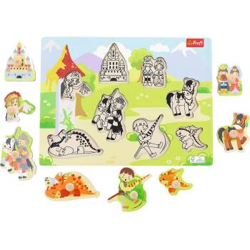 Image 1 of Trefl - Puzzle Drevená vkládačka Zámok - 1 - 39 piese