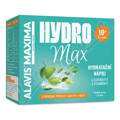 AM HydroMax hydratačný nápoj vrecúška limetka/mäta 10 x 8g