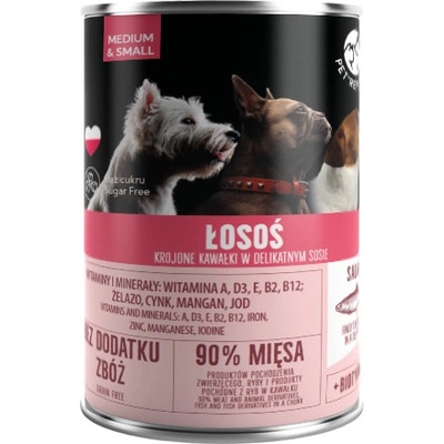 PetRepublic Adult kúsky v omáčke s lososom 400 g