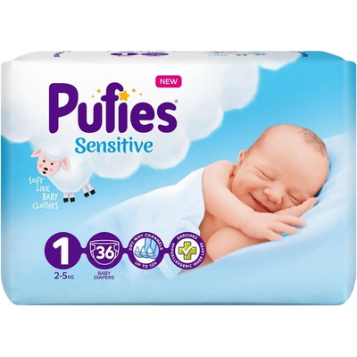 pufies Пелени Pufies Sensitive 1 Newborn 36 бр (1223)