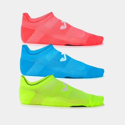 Joma Running Night Socks Fluor Coral Fluor Yellow Turquoise