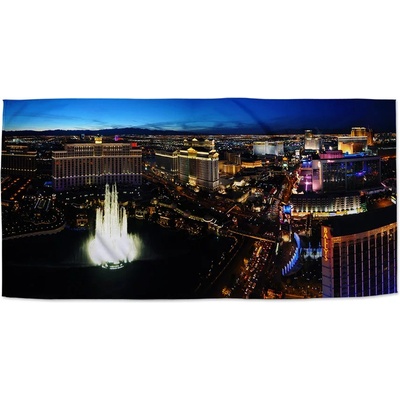 Sablio Ručník s potiskem Las Vegas 50 x 100 cm