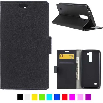 LG K10 Wallet Кожен Калъф и Протектор