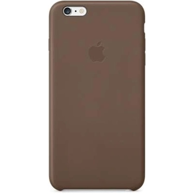 Apple iPhone Case - оригинален кожен кейс (естествена кожа) за iPhone 6 Plus, iPhone 6S Plus (кафяв)