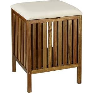 Wenko Дървен кош за пране в тъмно естествен цвят 38 l Fondi - Wenko (26169100)