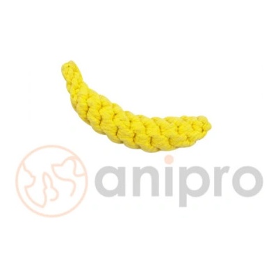 Anipro Play - Въжена играчка за кучета под формата на банан, 18 см. 60 гр