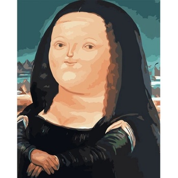 Malování podle čísel na plátno Fat Mona Lisa