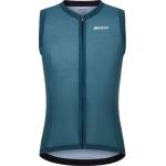 Santini Мъжка фланелка с къс ръкав за колоездене Santini Opal Sleeveless Jersey Cycling singlet - Petrolio - размер XXL (056-3861-0116)