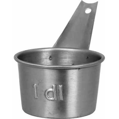 Strömshaga Závěsná kovová odměrka 100 ml, stříbrná barva, kov