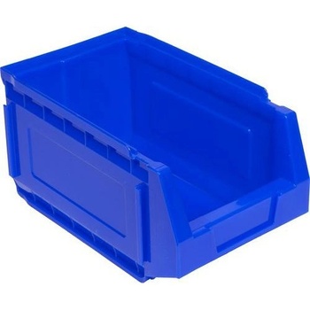 Manutan Plastový box 12,5 x 15 x 24 cm, modrý