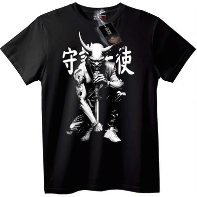NOONEBRAND Тениска Рогат Воин - 2XL, Black