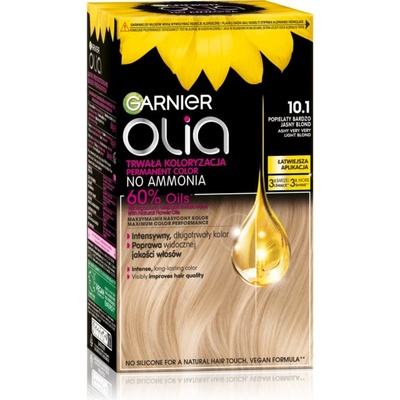 Garnier Olia Big Kit перманентната боя за коса цвят 10.1 Ashy very very light blond
