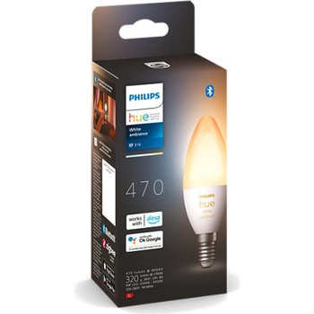 Philips Смарт крушка Philips - Hue, 5.2W, E14, B39, dimmer (871951435665800)