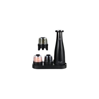 Image 1 of Adler Електрически мелнички Adler AD 4449, 3 бр, 150 мл, USB, Li-Ion 1500mAh, Керамични остриета - Черен (Li-Ion)