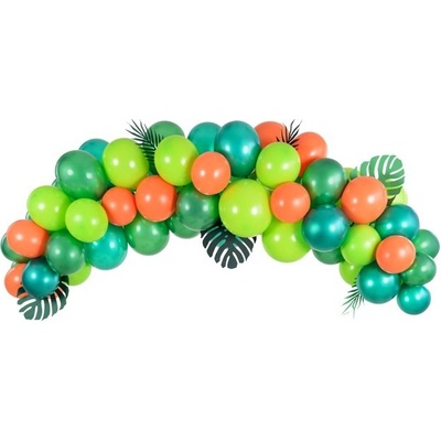 Party Deco GBN1 Kompletná balónová výzdoba tropická zeleň 200cm