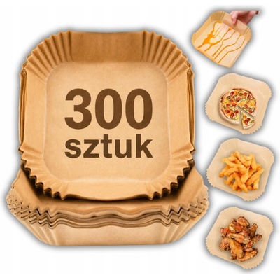 300x ORGANIZÉR PAPÍR DO HORKOVZDUŠNÉ FRITÉZY, PAPÍROVÉ VLOŽKY
