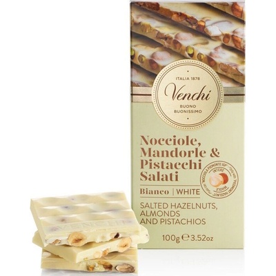 Venchi Biela so slanými orieškami 95 g