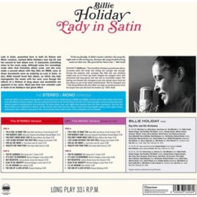 Holiday, Billie - Lady In Satin - the Original Stereo & Mono Versions LP