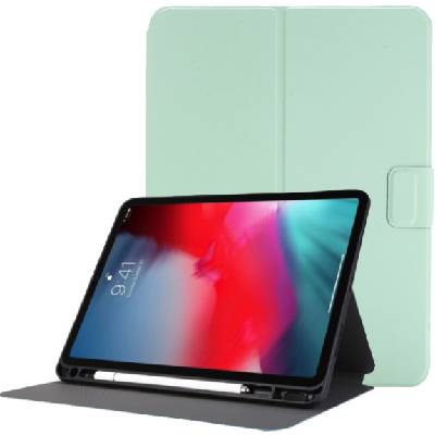 Калъф от PU кожа със стойка и място за Apple Pencil за iPad Pro 11" (2018-2022) - зелено (49680)