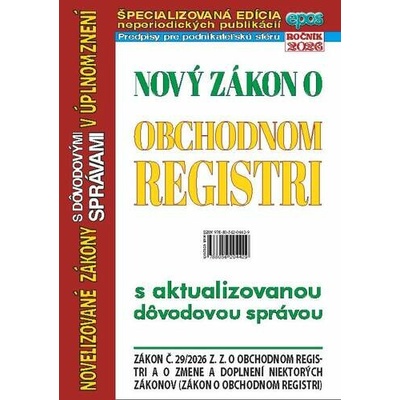 Nový zákon o obchodnom registri 6/2026
