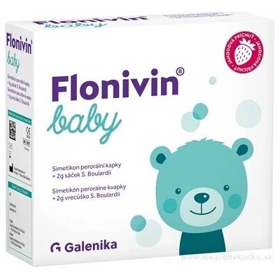 Flonivin Baby 1 set 20 ml Simetikón perorálne kvapky + 2 g vrecúško S.Boulardii