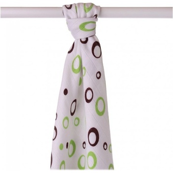 Bambusová osuška XKKO BMB Spirals&Bubbles 90x100 Lime Bubbles 1ks