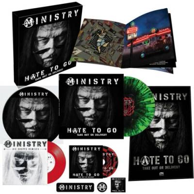 Ministry - Hate To Go-Take Out Or Delivery (Box) (Green Coloured) CLR LP + CD + 7"