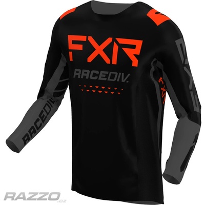 FXR Off-Road MX Jersey Black Charcoal Nuke Red | Zboží Auto