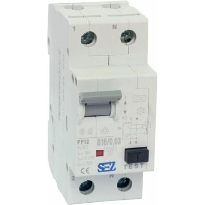 SEZ Krompachy Prúdový chránič PFI2 B10/0,03, 10 A, 230 V, typ A, PFI2 B 10/0,03