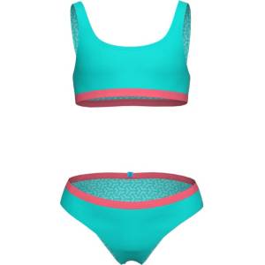 arena essentials bralette bikini girls water/calypso coral 128cm