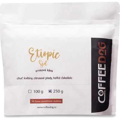 Coffeedog Etiopie Sid zrnková káva 100 g