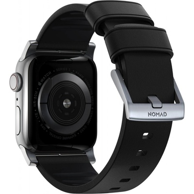 Nomad Active Strap Pro řemínek pro Apple Watch 44 42 mm černo-stříbrná NM1A41SNW0